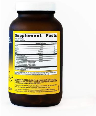 Dutch Harbor Omega | Omega 3 Fish Oil Supplement | 120 Softgels 60-Day Supply Lemon Flavor | Alaskan Cod Liver Fish Oil with DPA, DHA & EPA - Buy Online on GoSupps.com