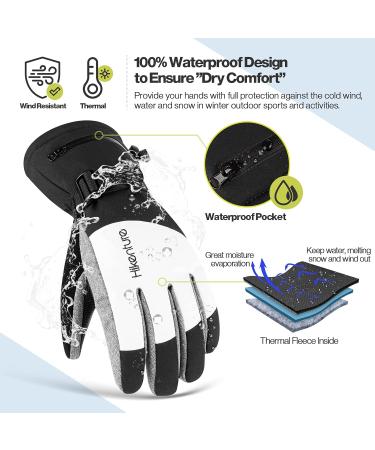 Hikenture Waterproof Winter Gloves for Men & Women | 3M Windproof Ski & Bicycle Gloves | Best Cross-Country Skiing Gloves - Buy Online on GoSupps.com
