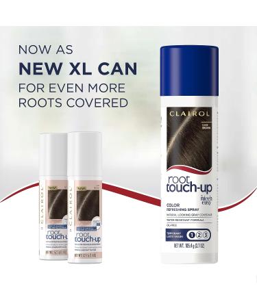 Clairol Root Touch-Up Temporary Spray Dark Brown Hair Color 2 Count - Packaging May Vary - Buy Online on GoSupps.com