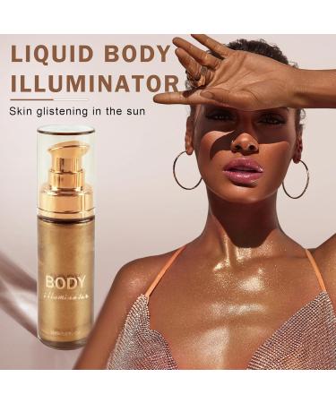 Body Shimmer Oil & Glitter - Waterproof Bronzer Glow Lotion | Moisturizing Highlighter | 103g Glistening Bronze for Radiant Skin - Buy Online on GoSupps.com