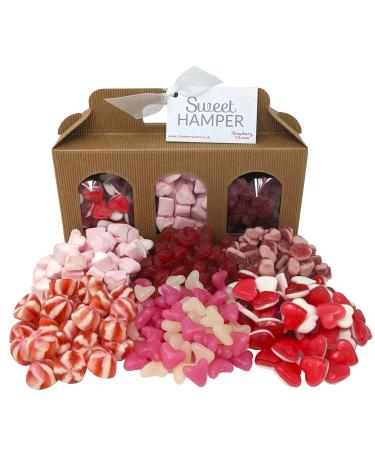 Love Heart Sweet Hamper - Sweet Gift Box for Valentine's Mother's Day Father's Day Weddings etc