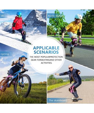 Haomaomao Adult/Child Protective Gear Set for Skateboarding, Cycling, and Roller Skating - Purple/Black (Medium) - Buy Online on GoSupps.com