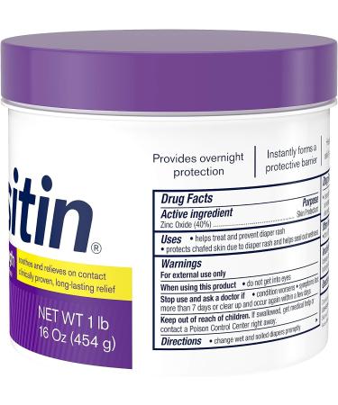 Desitin Maximum Strength Baby Diaper Rash Cream with 40% Zinc Oxide for diaper rash Relief & Prevention  16 oz - Buy Online on GoSupps.com