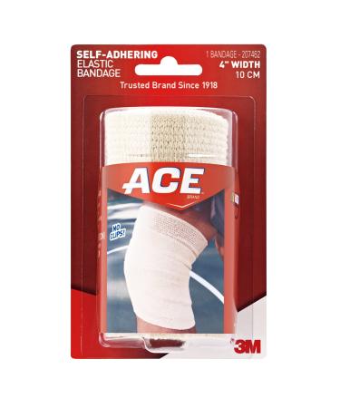 ACE 4 Inch Self-Adhering Elastic Bandage  No Clips  Beige  Great for Leg  Shoulder and More  1 Count 4 Inch (Pack of 1) - Buy Online on GoSupps.com