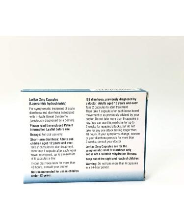 6 (36) Diarrhoea Relief 2mg Capsules Loperamide Hydrochloride - Buy Online on GoSupps.com