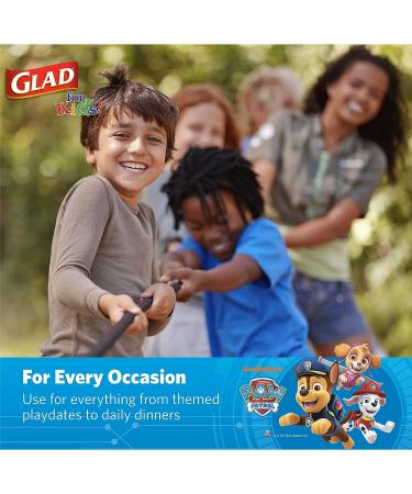 Glad for Kids Paw Patrol Paper Plates 7 Inch - 20 Count | Heavy Duty Disposable Soak Proof Plates | Microwave Safe | Paw Patrol Birthday Party Supplies - Buy Online on GoSupps.com