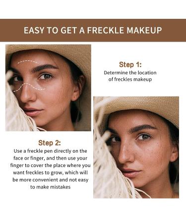 LOKFAR 2 Pcs Freckle Pen Set - Natural Lifelike Fake Freckles Makeup Tool in Dark Brown for Long-Lasting Sunkissed Look | Waterproof Dot Spot Pen - Buy Online on GoSupps.com