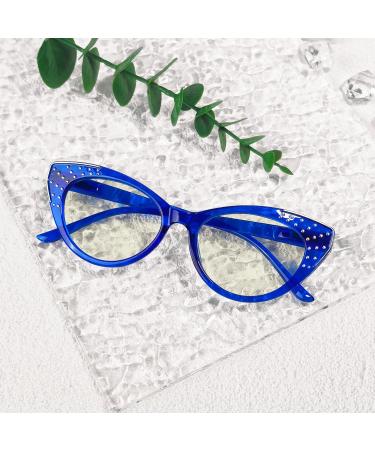 Eyekepper 4-Pack Cat Eye Reading Glasses +2.00 | Stylish Blue Light Blocking Readers for Women - Buy Online on GoSupps.com