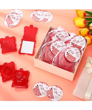 Wenqik 50 Sets Quinceanera Favors for Guests Include Square Rose Mirror Cards and Organza Bags 15th Sweet Birthday Party Favor 15 Year Old Birthday Decorations - Buy Online on GoSupps.com