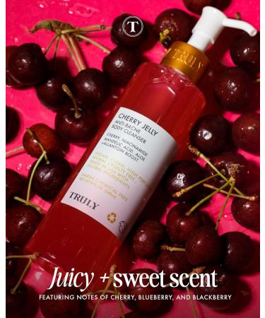 Truly Beauty Cherry Jelly Body Acne Wash - Soothing Niacinamide & Hydrating Allantoin Award-Winning Back Acne Treatment & Dark Spot Remover 8 Fl Oz - Buy Online on GoSupps.com