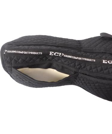 Adjustable Memory Foam Correction Half Saddle Pad - ECP Equine Comfort Products (Black) - Buy Online on GoSupps.com