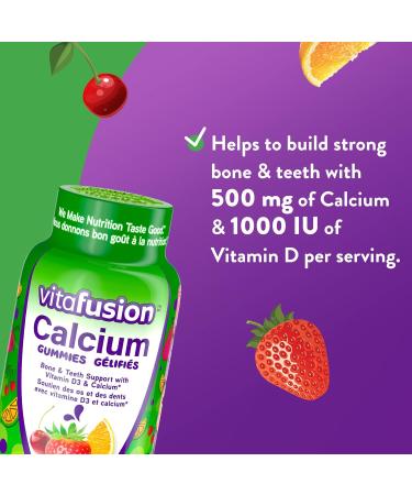 Vitafusion Probiotic Adult Gummies 2 Probiotic Strains 5 Billion Active Cells Per Dosage & Vitafusion Calcium Adult Vitamin Gummies Strong Bones and Teeth Prevents Osteoperosis Gummies + VITAMIN 027917024875 - Buy Online on GoSupps.com