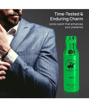 Beverly Hills Polo Club Body Spray for Men - BHPC Bold - Classic Luxurious & Long Lasting Cologne Scents - Ideal Gift for Him 6oz - Buy Online on GoSupps.com