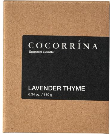 Cocorr na Lavender Thyme Candle - Natural Soy Fragrance | 180g | 22 Hours Burn Time | Perfect Christmas Gift - Buy Online on GoSupps.com