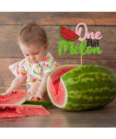 1 Pack Watermelon Cake Topper One in a Melon Cake Pick Watermelon First Birthday Baby Girl 1st Birthday Party Cupcake Decoration Supplies G 1pc - Buy Online on GoSupps.com
