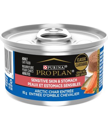 Pro Plan Senior Wet Cat Food Salmon & Tuna | Specialized Sensitive Skin & Stomach Artic Char Entr e (48 packs) - Buy Online on GoSupps.com
