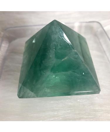 About 50mm Natural Green Fluorite Crystal Gemstone Pyramid Reiki Crystal Stone for Home Decoration Home Goods - Buy Online on GoSupps.com