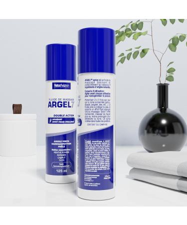 NaturAvignon Argel 7 gel de massage g nes articulaires et contracture musculaire | argile verte harpagophytum | Creme massage genoux douleur dos | effet cryoth rapie et relaxation | Spray 125mL 125 ml (Lot de 1) - Buy Online on GoSupps.com