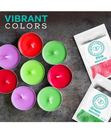 Hearts & Crafts 20 Color Soy Wax Candle Dye for DIY Candle Making Supplies - Buy Online on GoSupps.com