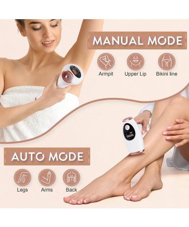 At-Home Permanent Laser Hair Removal Device | 999,999 Flashes | Painless Removal for Women & Men - Ideal for Armpits, Back, Legs, Arms & Face (Off-White) - Buy Online on GoSupps.com
