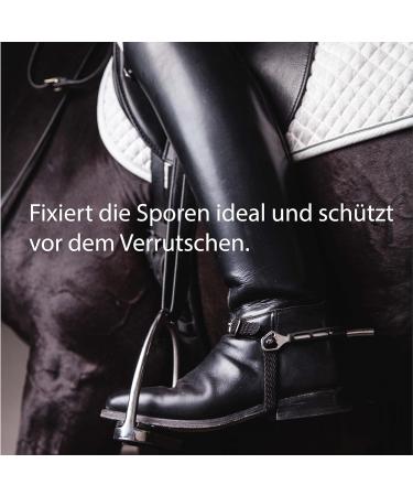 2 spur straps in black adjustable spare straps for attaching all kinds of spurs - Buy Online on GoSupps.com