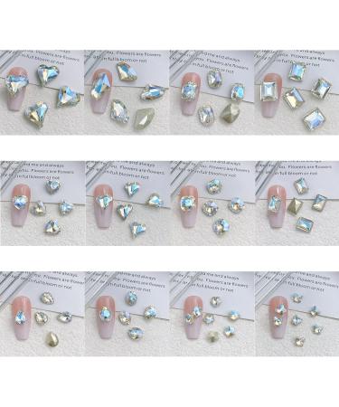 Shape Art Pointed Back Rhinestones for Water Heart Rhinestones Pointed Back Art Charm - Buy Online on GoSupps.com