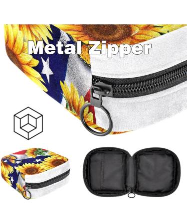 GIAPB Sanitary Napkin Storage Bag | Period Tampon Makeup Pad Pouch | Sunflowers Butterfly Color3470 - Buy Online on GoSupps.com