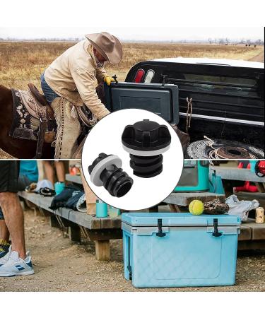 2 Pack YETI-Compatible Cooler Drain Plugs | Large & Small Sizes | For YETI & RTIC Coolers | Easy-to-Install Cooler Accessories - Buy Online on GoSupps.com