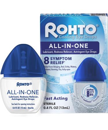 Rohto Ice Cooling Eye Drops 0.4 fl oz - Pack of 3 | Multi-Symptom Relief - Buy Online on GoSupps.com