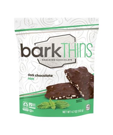barkTHINS Snacking Dark Chocolate, Mint, 4.7 Ounce (Pack of 12)