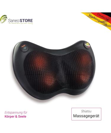 Saneorelax Shiatsu Massage Pillow with Heat Neck Shoulder & Back Relief | Premium German Quality - Buy Online on GoSupps.com
