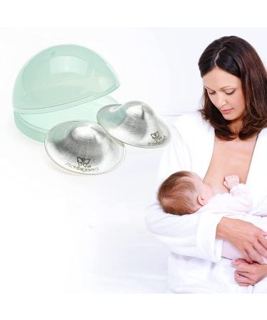 925 Silver Nursing Cups - Nipple Shields for Newborns - Silver Nursing Pads with Carrying Case - Buy Online on GoSupps.com