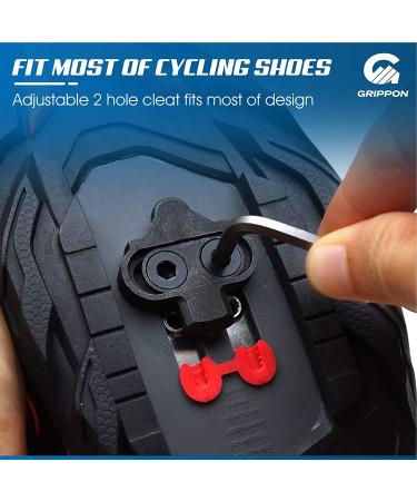 GRIPPON SPD Cleats for Cycling Shoes - Black Bike Cleats Compatible with Shimano - Ideal for Indoor and Outdoor Biking - Includes Metal Plates and Allen Key - Buy Online on GoSupps.com