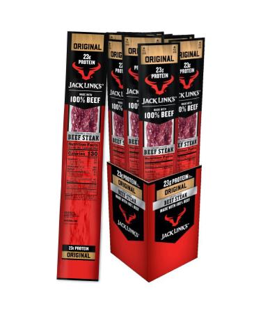 Jack Links Premium Cuts Beef Steak, Original, Great Protein Snack with 23g of Protein and 2g of Carbs per Serving, Made with Premium Beef, 2 Ounce (Pack of 12) Original 2 Ounce (Pack of 12)
