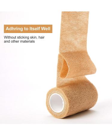 Elastic Cohesive Bandage Tape - 3x5 Yards, 8 Pack Medical Wrap for First Aid & Sports - Wrist & Ankle Support - Self Adhesive Bandage Rolls - Buy Online on GoSupps.com