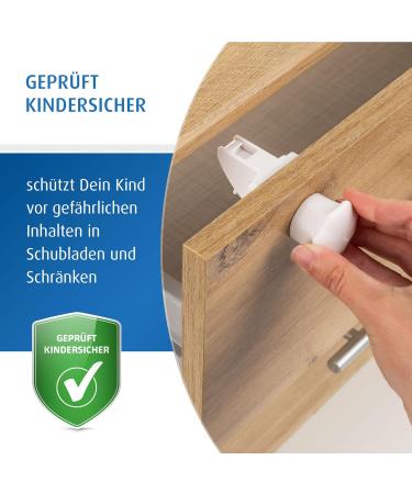 Magnetic Lock Set (8 Pieces) - Child Safety Cabinet & Drawer Locks | Secure Your Home for Babies & Kids | Easy Adhesive Installation - Buy Online on GoSupps.com
