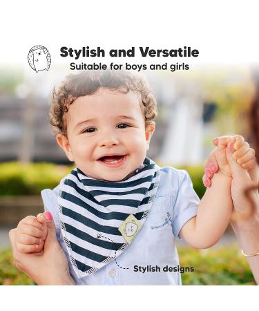 KeaBabies Adventurer Bandana Bibs 8-Pack for 0-36 Months | Stylish & Absorbent - Buy Online on GoSupps.com
