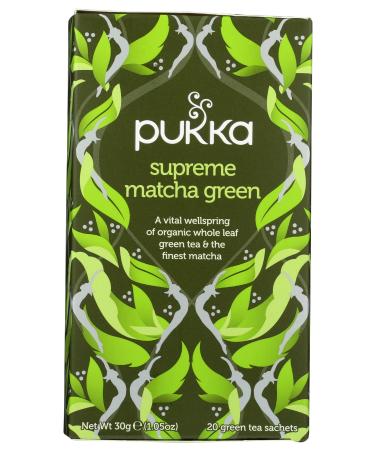 Pukka Herbal Tea Organic Matcha Green, 20 ct