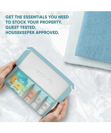 Buy Eco Botanics Amenity & Accessory Kit | 0.85 oz Travel Size Toiletries | 15 Sets 75 Pieces | Ideal for Hotels & Travel - Buy Online on GoSupps.com