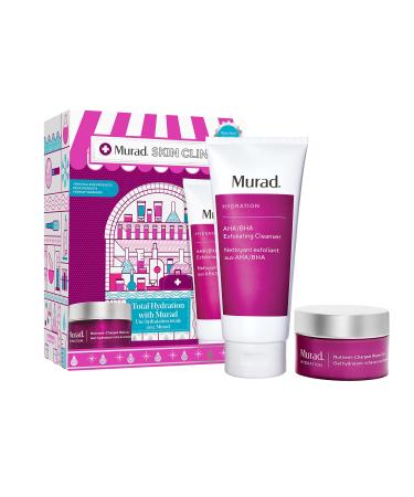 Murad Limited Edition 2021 Gift Set | Premium Skincare Routine Value Set | Perfect Gift for Women for Birthdays Mother's Day Valentine's Christmas & more Total Hydration with Murad