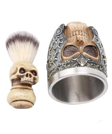 Premium Stainless Steel Razor Bowl & Skeletal Head Beard Set | Comfortable Shave for All Hair Types | Easy to Clean & Stylish Design - Buy Online on GoSupps.com