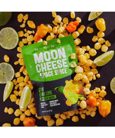 Moon Cheese Space Spice Variety Pack Crunchy Protein-Rich Cheese Snack Keto Friendly 100% Real Cheese Low Carb Gluten-Free Low Sugar 2 Oz bags (Pack of 3 1 of Each Flavor) Variety (Pizza Lime Chili) - Buy Online on GoSupps.com