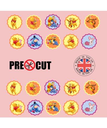 20 x Pre-Cut Winnie The Pooh Bear Edible Wafer Cupcake Toppers Cake Decoration Decor - Buy Online on GoSupps.com