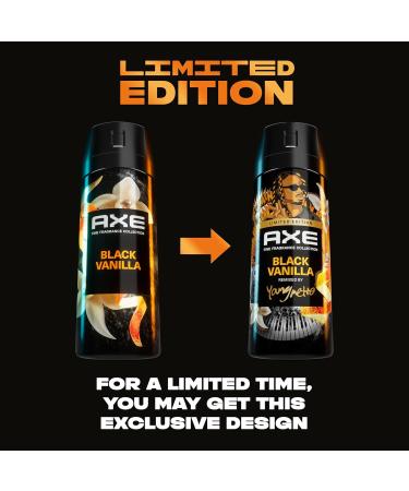 AXE Fine Fragrance Body Spray - Black Vanilla & Sandalwood | 72H Odor Protection Aluminum-Free | Premium 4 oz - Buy Online on GoSupps.com