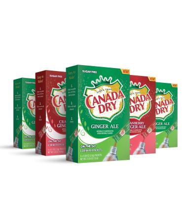 Canada Dry Powder Drink Mix  Sugar Free & Delicious (Variety, 30 Sticks) - Buy Online on GoSupps.com