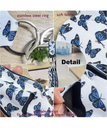 SEIHDHIK Butterfly Style Travel Keychain Holders Set - Chapstick Holder, Wristlet Lanyards, Travel Bottle Keychain Holders - Buy Online on GoSupps.com
