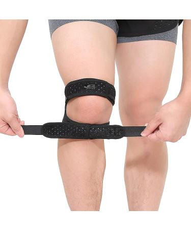 HiRui Dual Patella Knee Straps - Knee Brace for Pain Relief & Support | Adjustable for Running, Tennis, Jumping | Arthritis & Tendonitis Relief - Buy Online on GoSupps.com