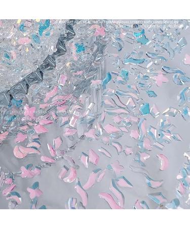 FEIlei 50Pcs Mixed Glass Crystal Hybrid Diamond Rhinestones Nail Art Decorations Drop Rhombus Flatback Stones 3D Gems - Buy Online on GoSupps.com