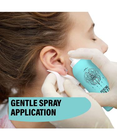 Base Labs Piercing Aftercare Spray Kit - Nose & Ear Piercing Cleaner with Saline Solution - 8 oz - Keloid Treatment - Bump Treatment - 2 x 4oz Spray Bottles - 70CT Wipes - Buy Online on GoSupps.com
