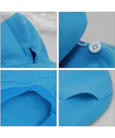 LOPHIPETS Dog Cotton Hoodie for Small Chihuahua Puppy - Cambridge Blue, XXS (0.5-1.2 lbs) - Cold Weather Coat - Buy Online on GoSupps.com